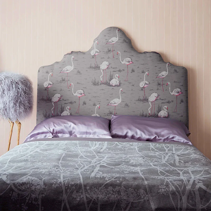 TESSUTO "Flamingos Linen Union White & Fuchsia on Taupe" - The Contemporary - Cole & Son - Image 3