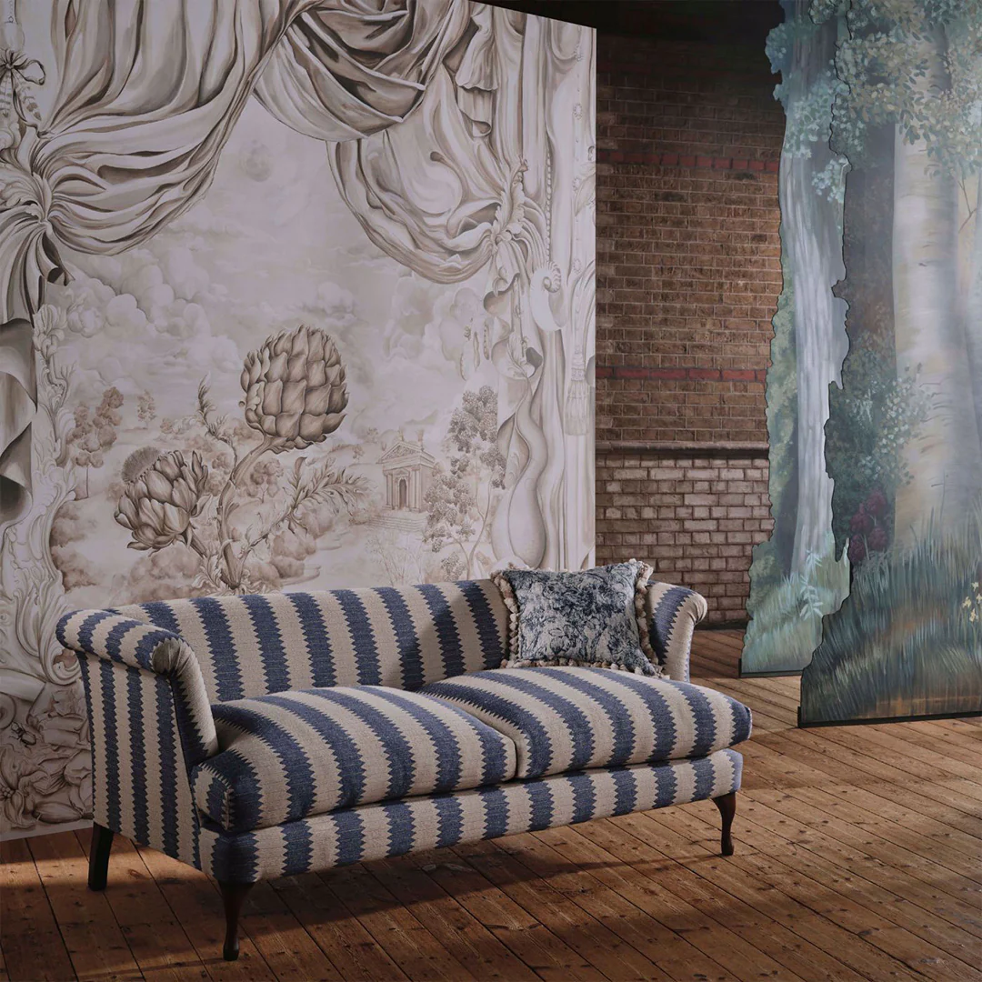 TESSUTO "FRINGED TULIP TOILE WOAD" - Giles Deacon - SANDERSON - Image 2