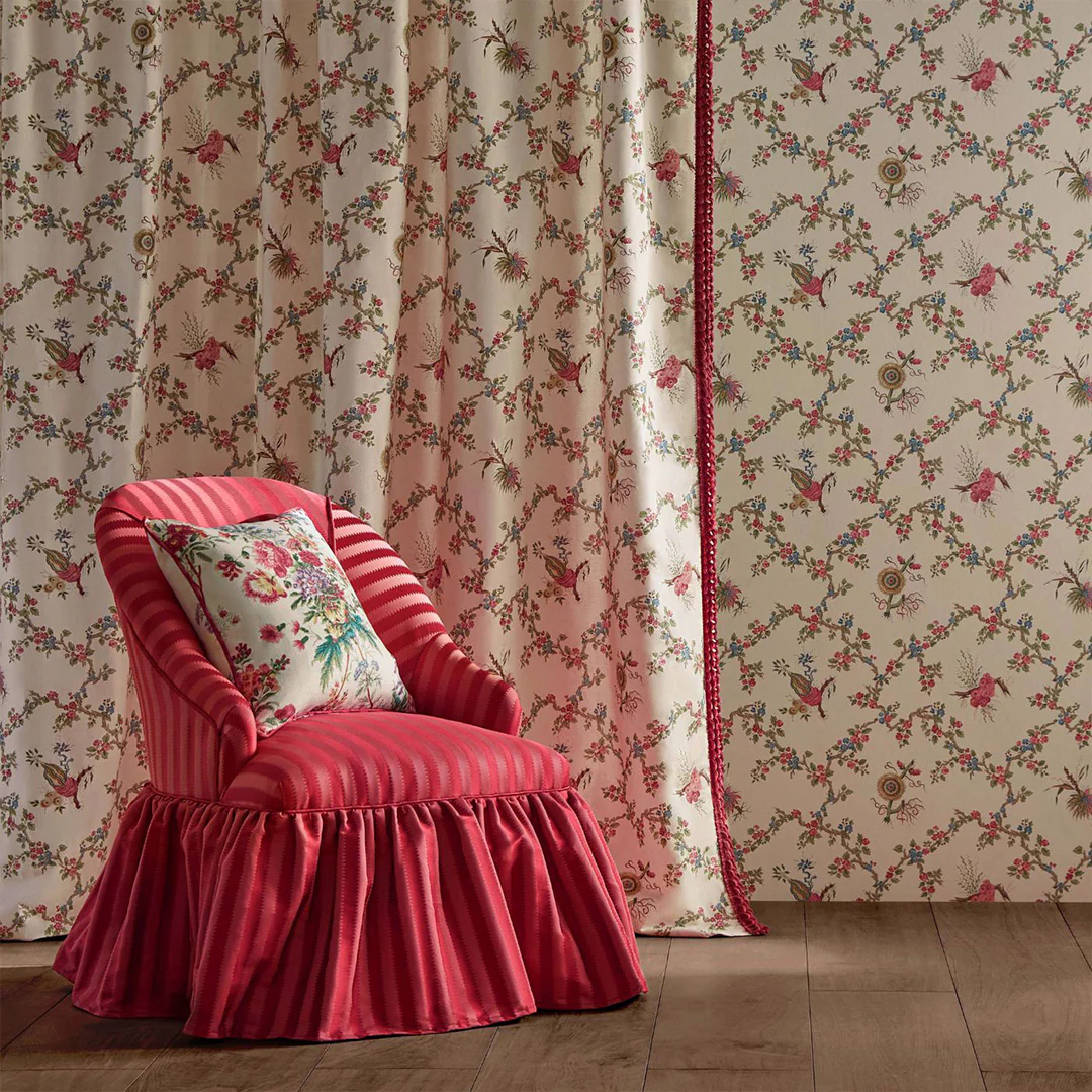 TESSUTO "LAKELAND PARADIS CARMINE" - Giles Deacon - SANDERSON - Image 2
