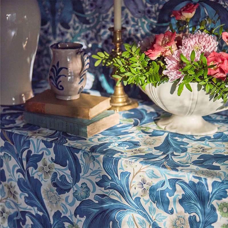 TESSUTO "LEICESTER PARADISE BLUE" - Morris & Co. - Sanderson - Image 3