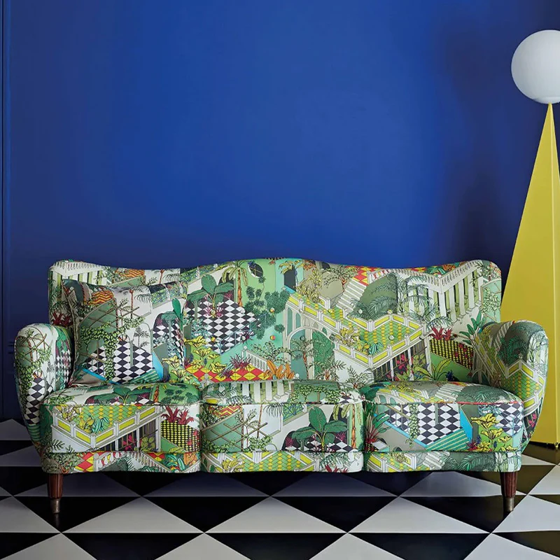 TESSUTO "Miami Cotton Olive Green Multi" - The Contemporary - Cole & Son - Image 3