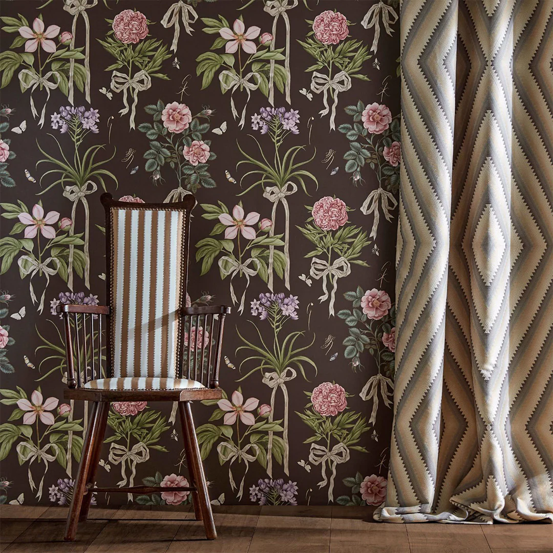 TESSUTO "REGENCY APERIGON NUT/ALABASTER" - Giles Deacon - SANDERSON - Image 2