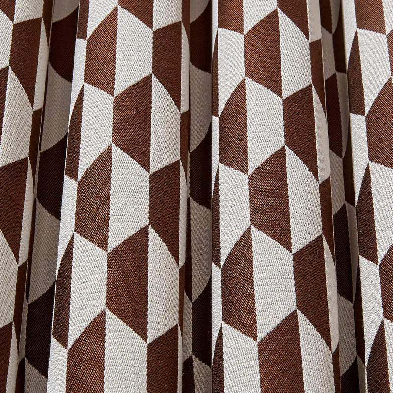 TESSUTO "Tile Jacquard Dark Ginger & Cream" - The Contemporary - Cole & Son - Image 2