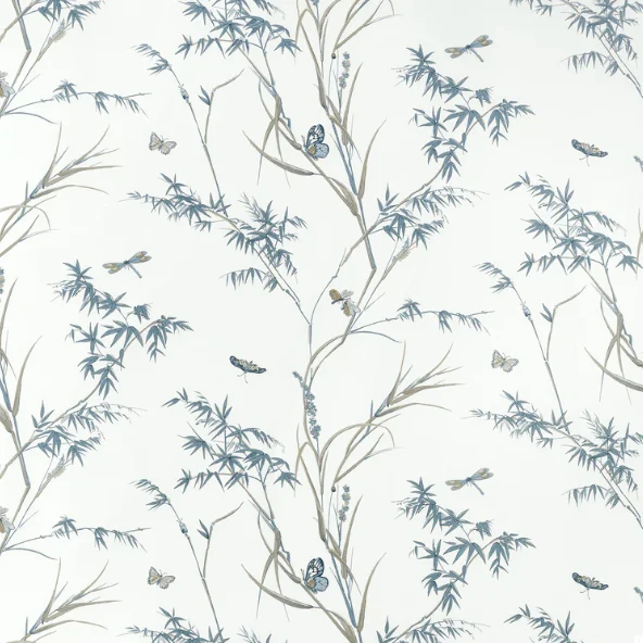 TESSUTO  "Virginia toni dell'azzurro" boxwood | THIBAUT