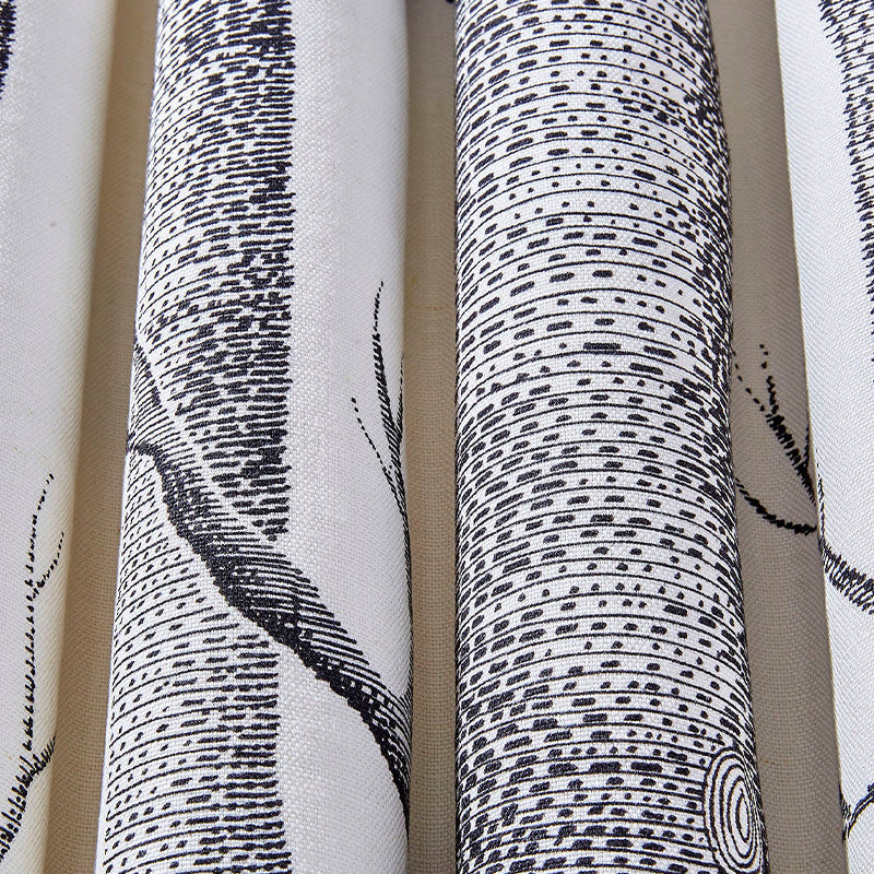 TESSUTO "Woods Linen Union Black on White" - The Contemporary - Cole & Son - Image 2